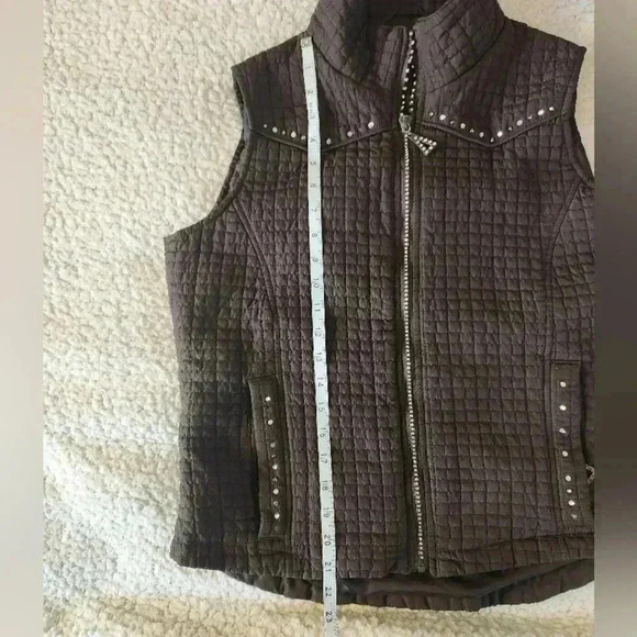 Rod's western cowboy core Brown Quilted Vest, Medium - Picture 12 of 13